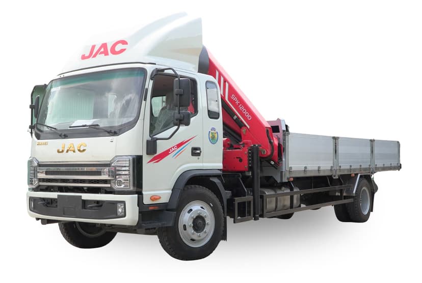 Xe tải JAC N900 Plus E5 gắn cẩu gập Palfinger SPK12000C (6,3 tấn)